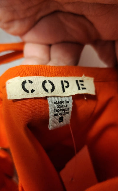 Cope Women's Size 8 Orange Dress