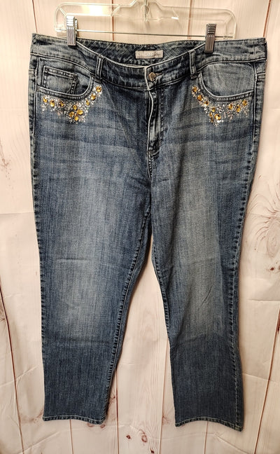 Chico's Women's Size 3 = US 16 Blue Jeans
