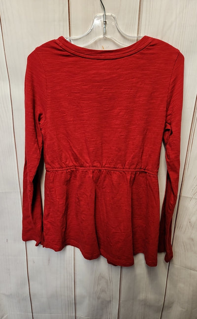 Lands End Girl's Size 10/12 Red Shirt
