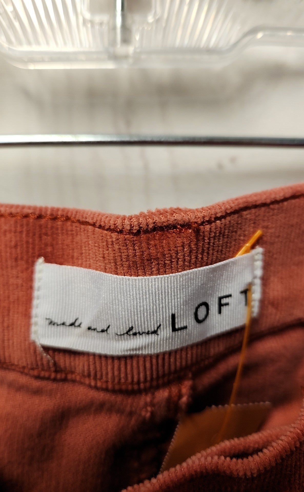 Loft Women's Size 29 (7-8) Red Corduroy Pants Modern Skinny