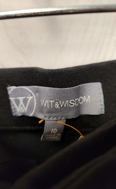 Wit & Wisdom Women's Size 10 Black Pants