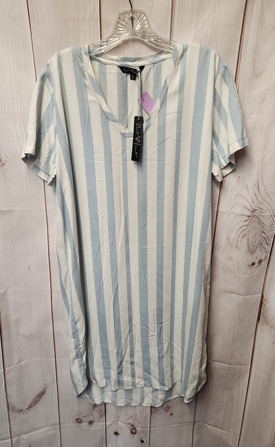 NWT Velvet Heart Women's Size M White & Blue Dress