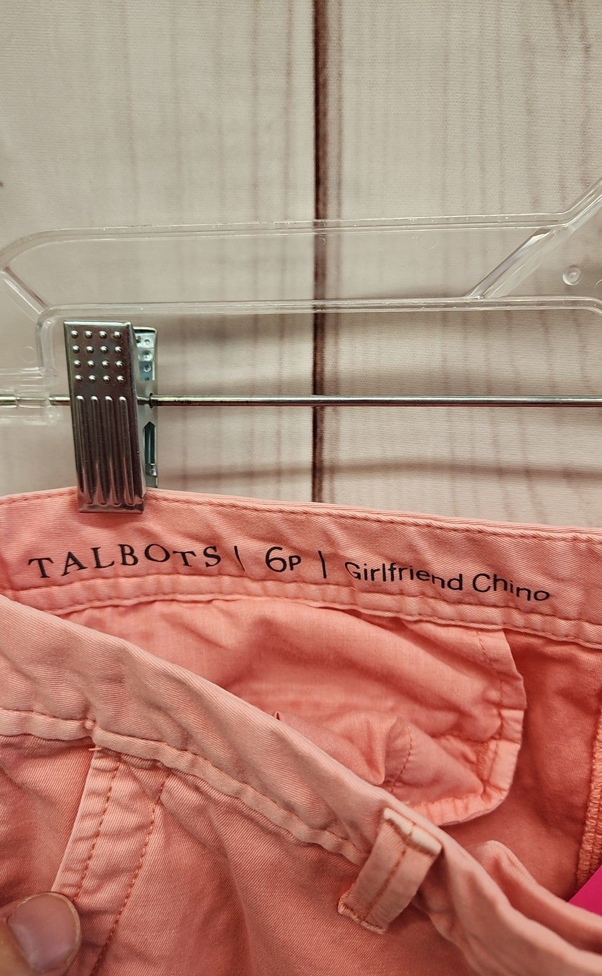 Talbots Women's Size 6 Petite Girlfriend Chino Pink Pants