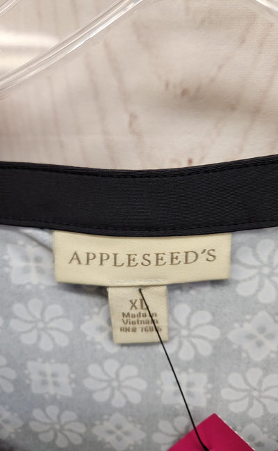 Appleseed's Women's Size XL Black & Blue Dress