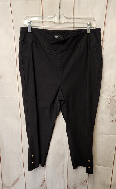 Jones New York Women's Size 1X Black Capris