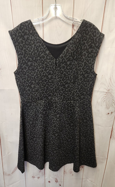 Loft Women's Size 12 Black Animal Print Dress