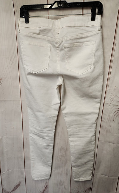 Old Navy Women's Size 28 (5-6) White Jeans Super Skinny Ankle
