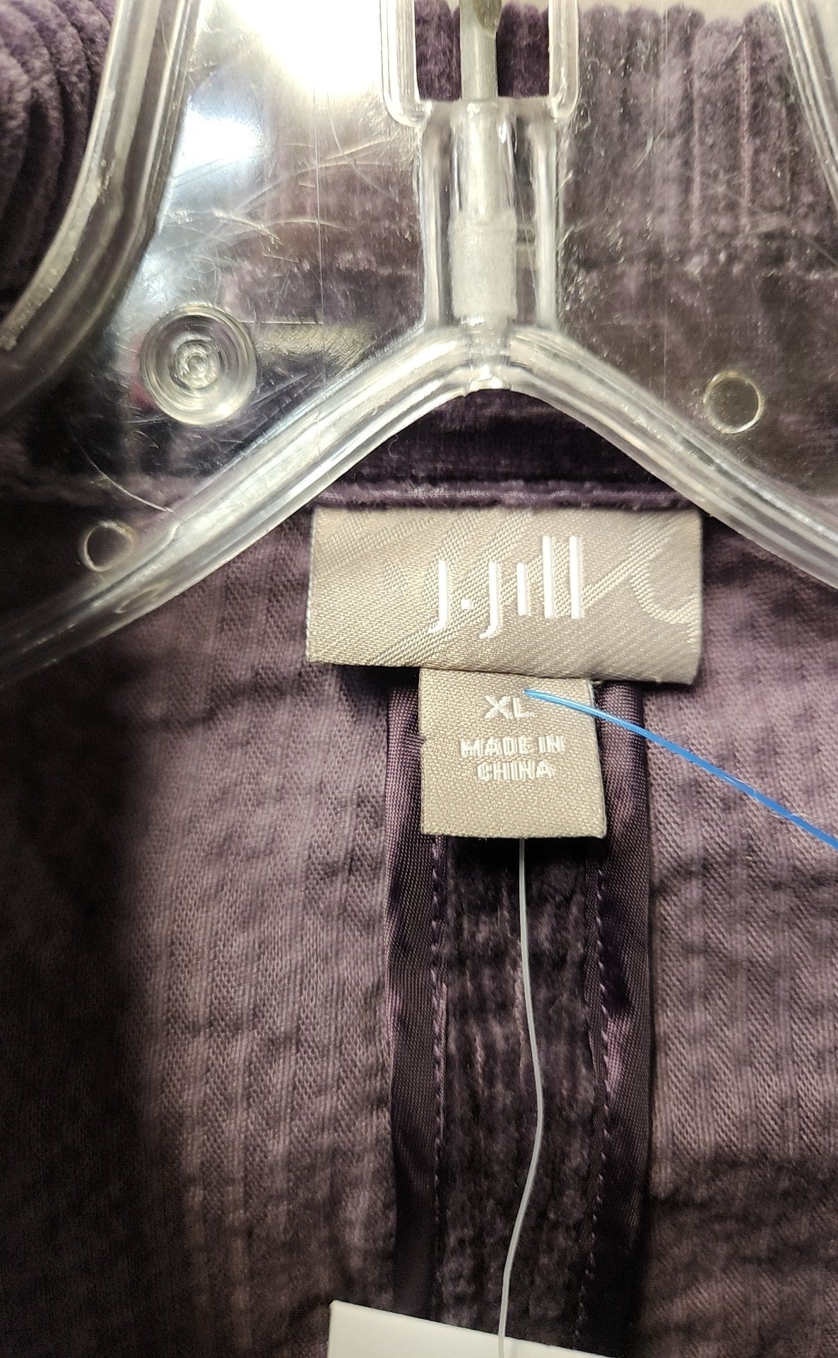 J Jill Women's Size XL Purple Corduroy Jacket