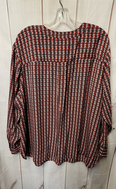 Premise Women's Size 2X Red Long Sleeve Top
