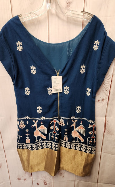 $158 Anthropologie Floreat Women's Size 8 Teal Dress
