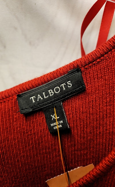 NWT Talbots Women's Size XL Red Dress
