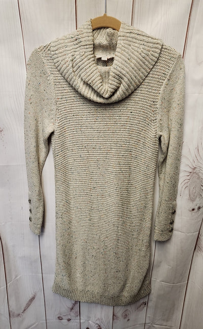 Loft Women's Size S Petite Beige Knit Dress