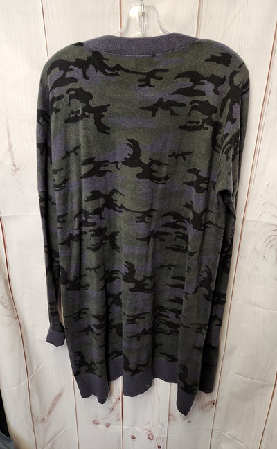 Sanctuary Women's Size M Gray Camo Cardigan