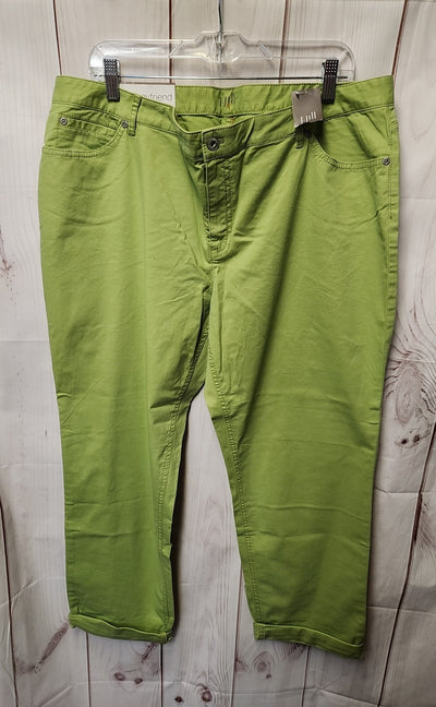 NWT J Jill Women's Size 18 Green Pants