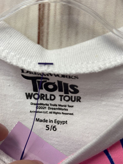 NWT Trolls Girl's Size 5/6 White Shirt