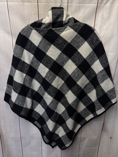 Chico's Women's Size One Size White & Black Poncho