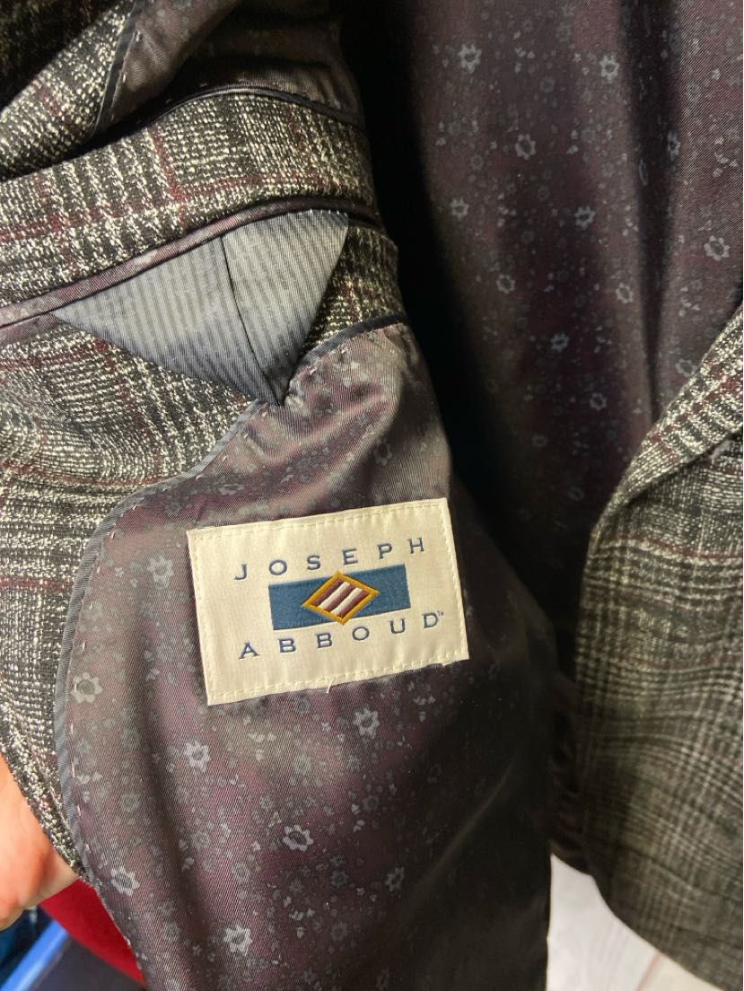 Joseph Abboud Men's Size 46 Gray Sport Coat