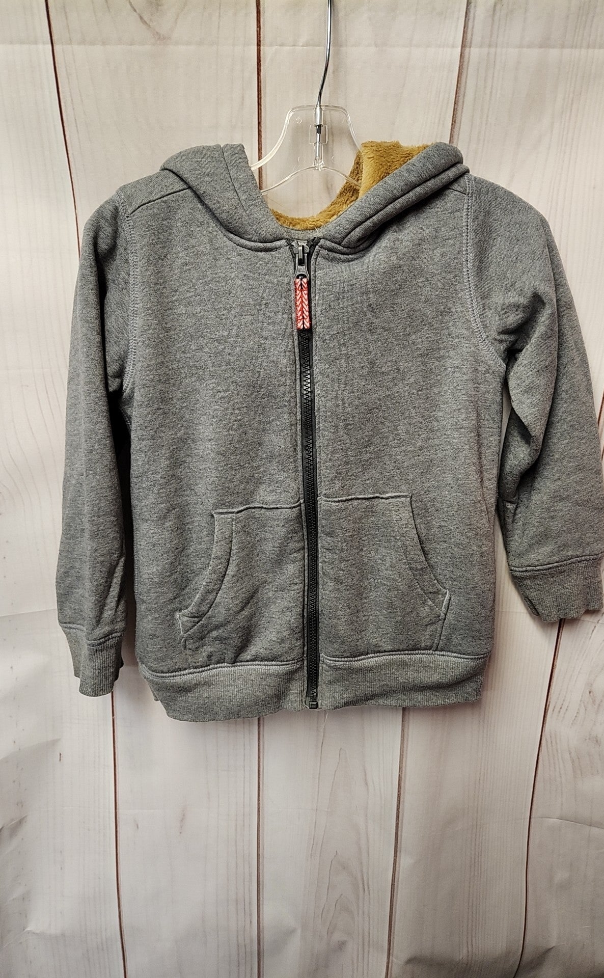 Carters Boy's Size 6 Gray Full Zip Hooded Sweatshirt