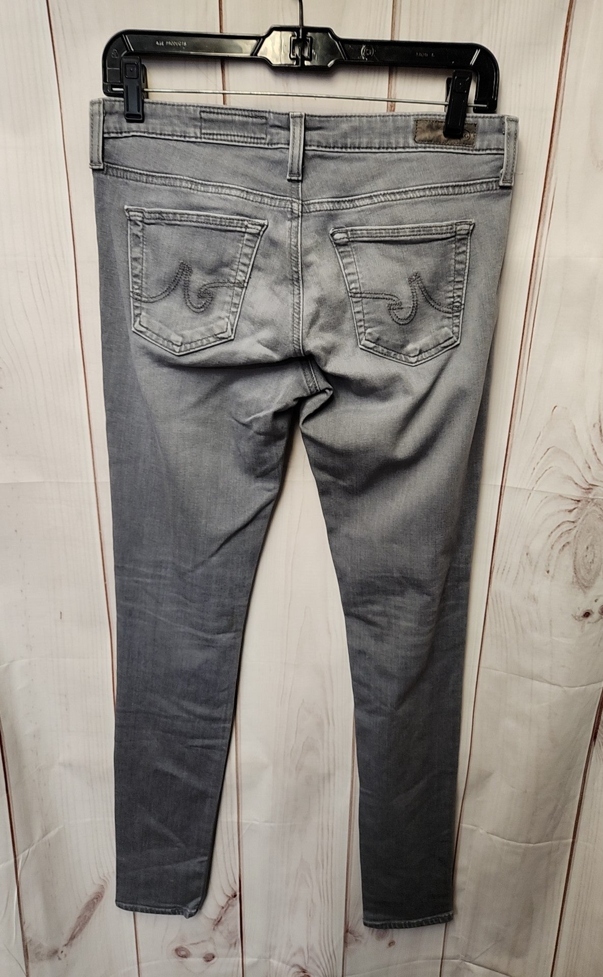 AG Adriano Goldschmied Women's Size 27 (3-4) Gray Jeans The Legging Super Skinny