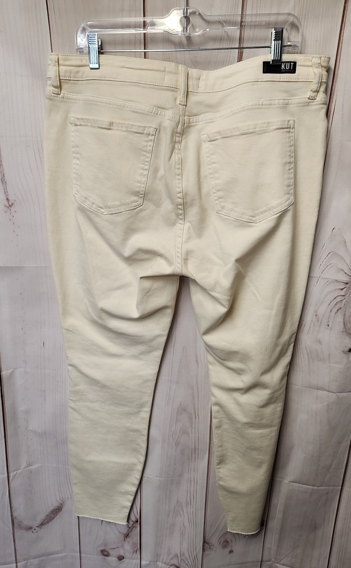Kut from the Kloth Women's Size 32 (13-14) Cream Jeans Connie