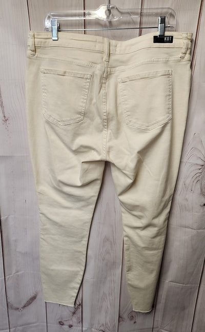 Kut from the Kloth Women's Size 32 (13-14) Cream Jeans Connie