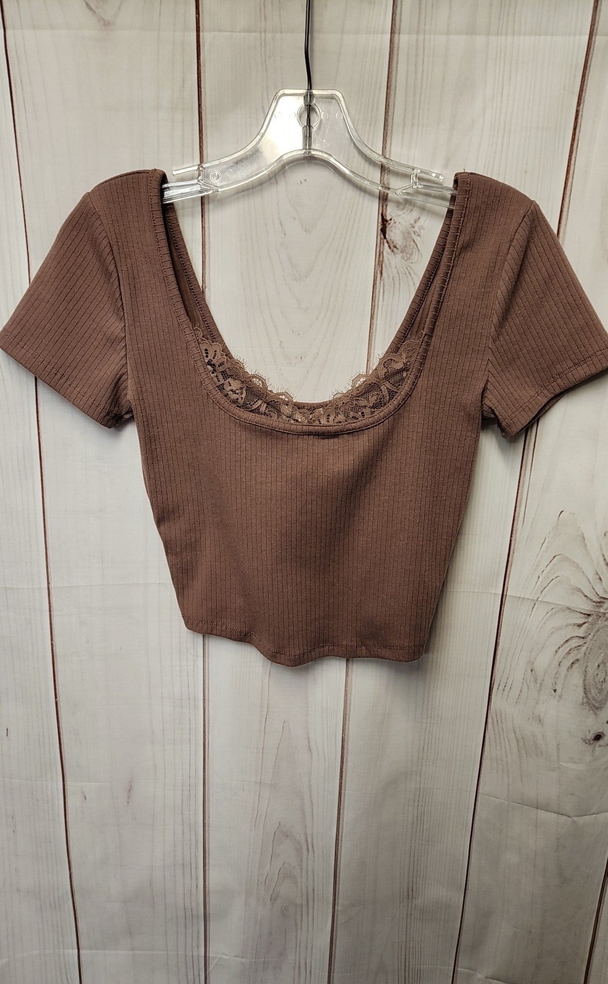 Bozzolo Women's Size M Brown Short Sleeve Top