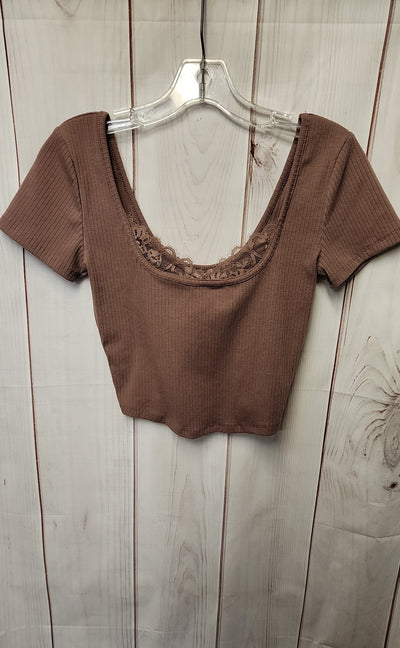 Bozzolo Women's Size M Brown Short Sleeve Top