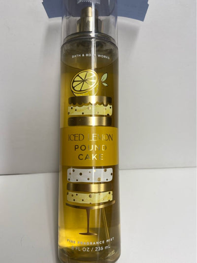 Bath & Body Works Iced Lemon Pound Cake Fine Fragrance Mist 8fl oz Perfume