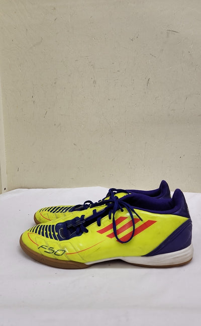 Adidas F50 Men's Size 8 Yellow Indoor Soccer Shoes