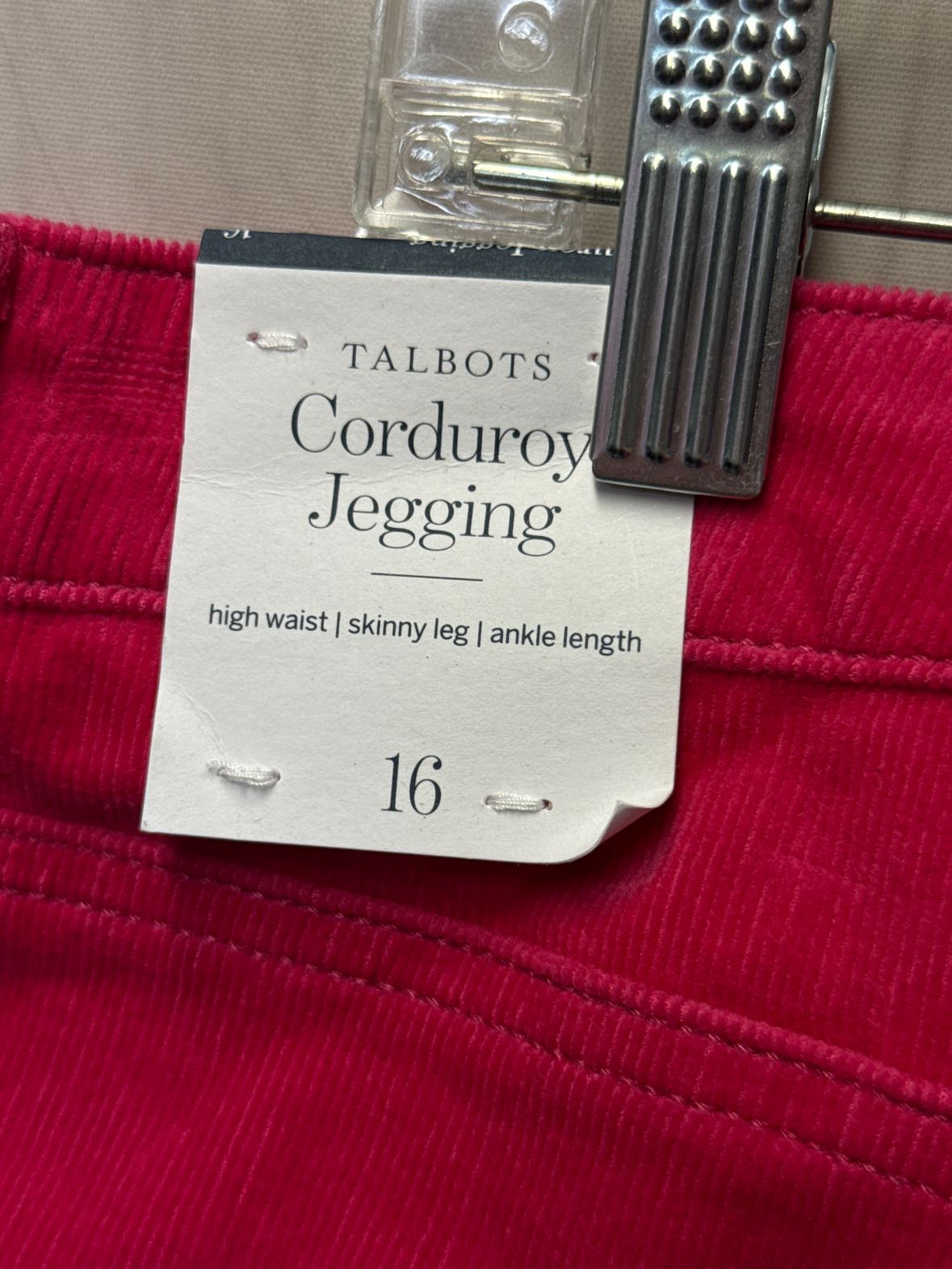 NWT Talbots Women's Size 16 Pink Pants