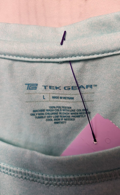 Tek Gear Women's Size L Light Blue Short Sleeve Top