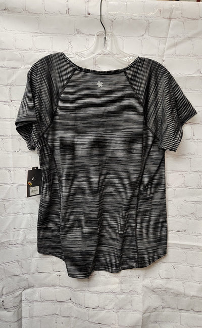 NWT Tek Gear Women's Size L Black Short Sleeve Top