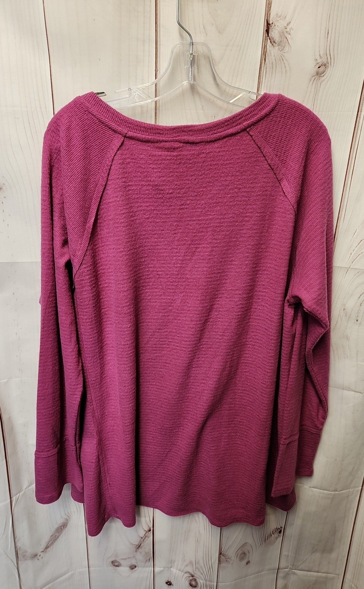 NWT Wildfox Women's Size XL Pink Long Sleeve Top Haley Brushed Top
