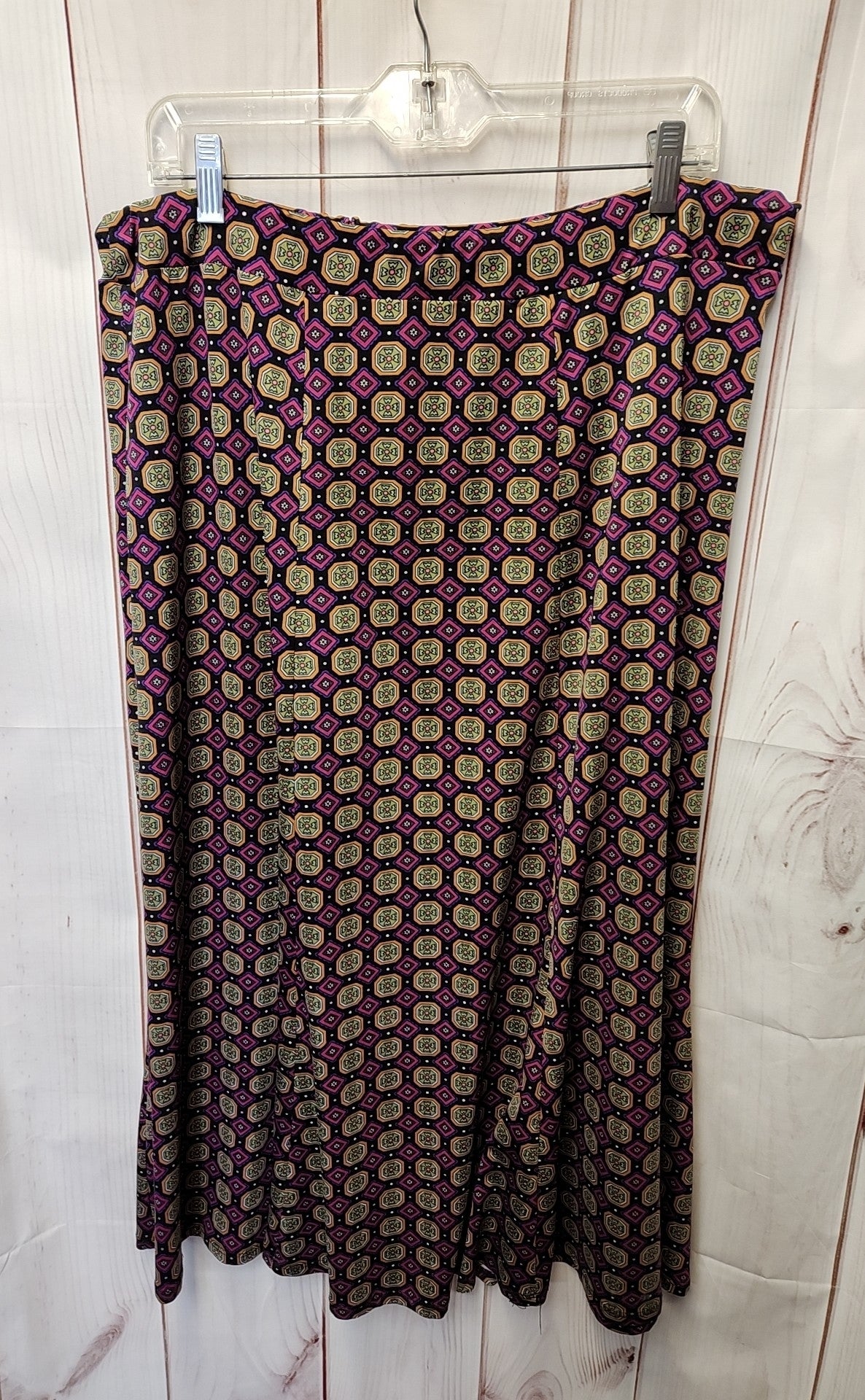 Sunny Leigh Women's Size L Tall Black & Purple Skirt