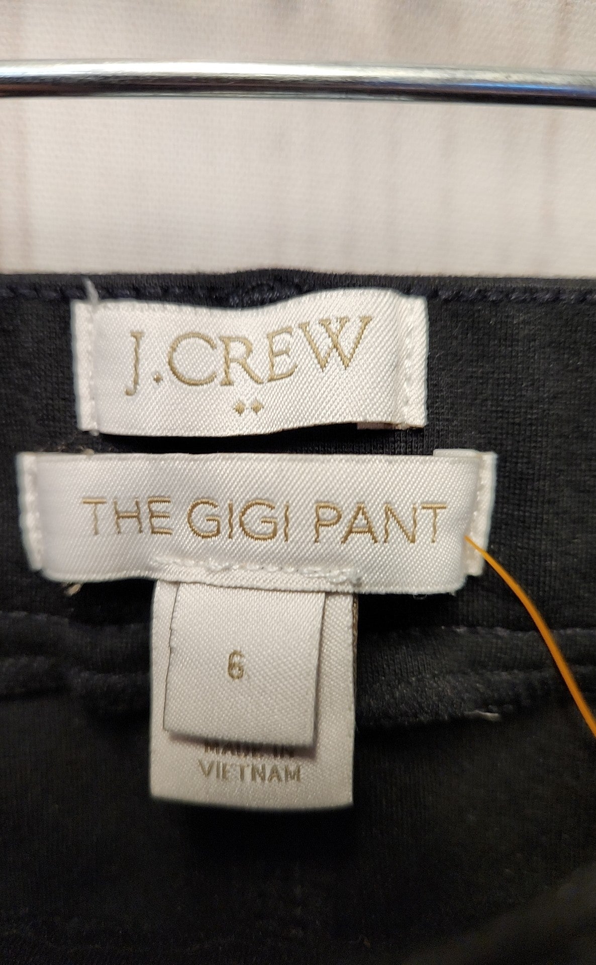 J Crew Women's Size 6 Black Pants The Gigi Pant