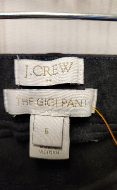 J Crew Women's Size 6 Black Pants The Gigi Pant
