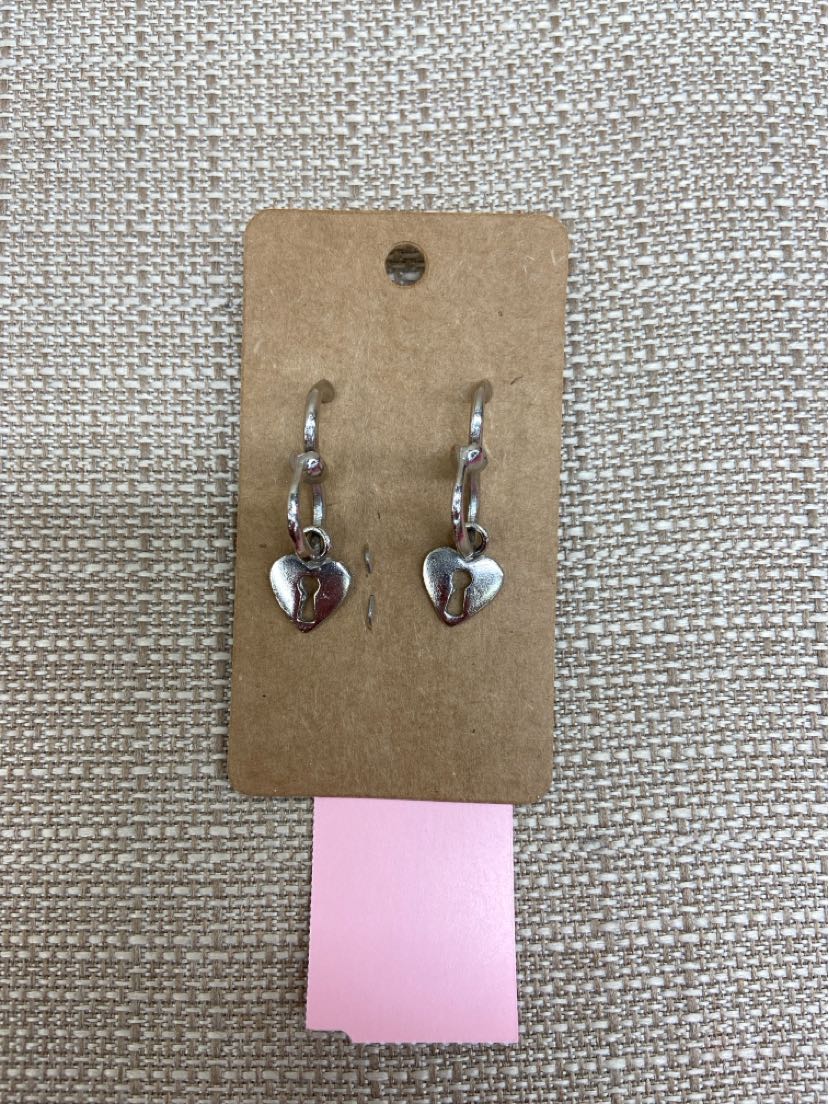 Silver Heart Earrings