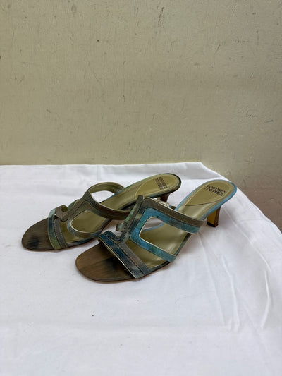 Mootsies Tootsies Women's Size 8-1/2 Blue Sandals