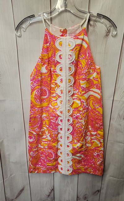 Lilly Pulitzer Women's Size 0 Pink & Yellow Dress