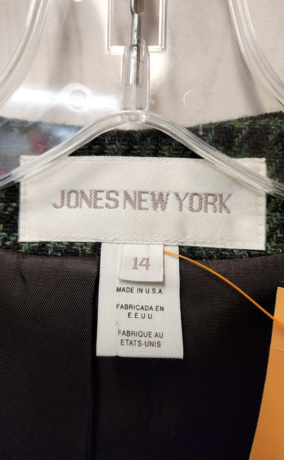 Jones New York Women's Size 14 Black & Green Jacket