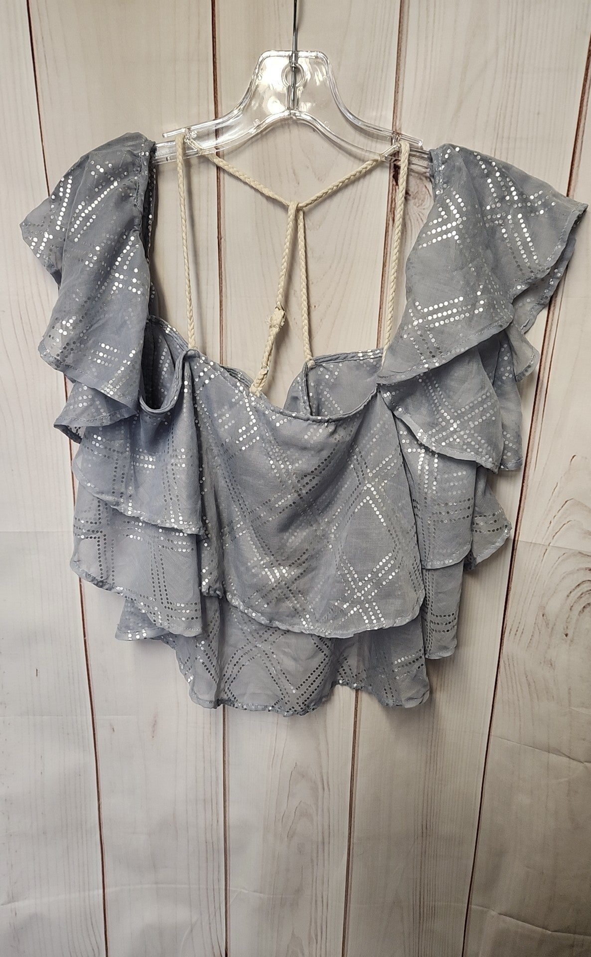 NWT Surf Gypspy Women's Size M Gray Short Sleeve Top