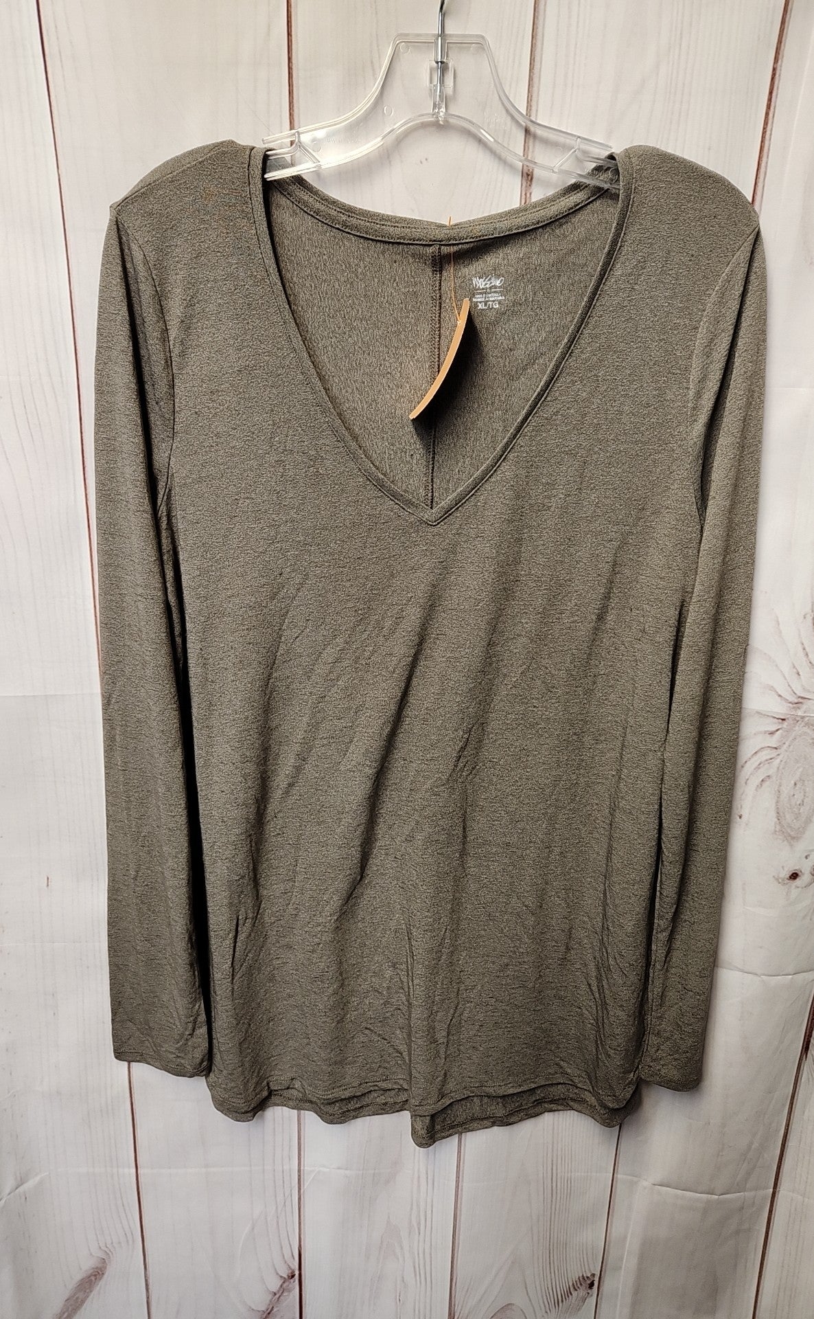 Mossimo Women's Size XL Gray Long Sleeve Top