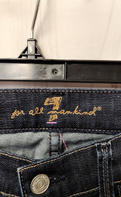 7 For All Mankind Women's Size 27 (3-4) Blue Jeans Low Rise Ginger