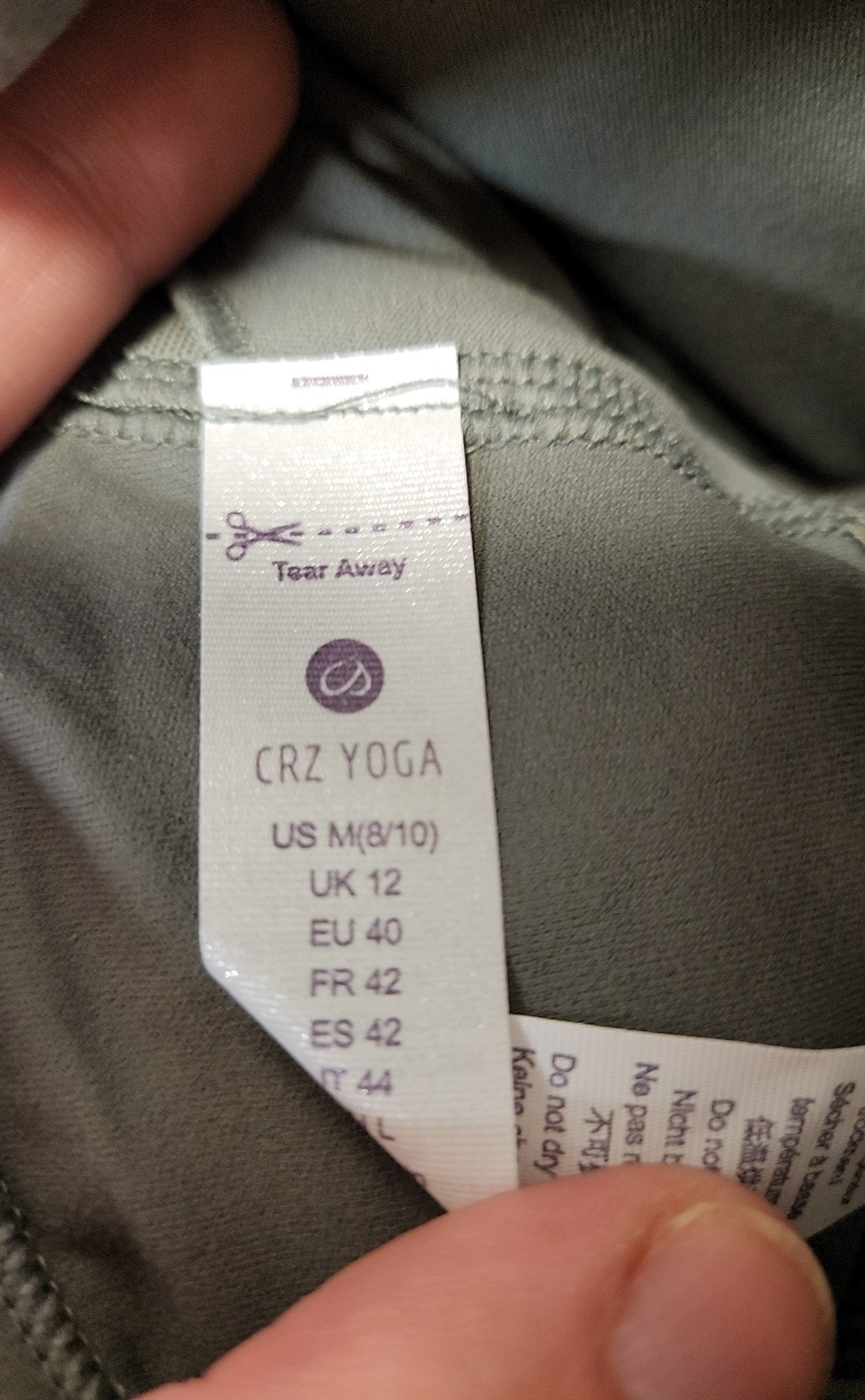 NWT CRZ Yoga Women's Size M Green Active Top