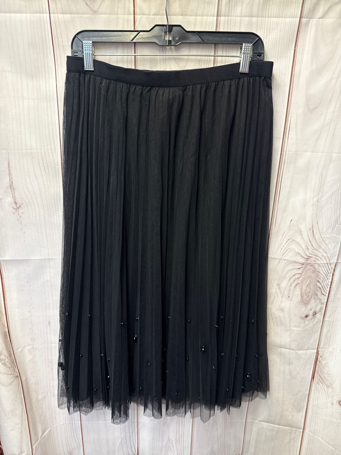 Dr2 Women's Size L Black Lace Beaded Skirt