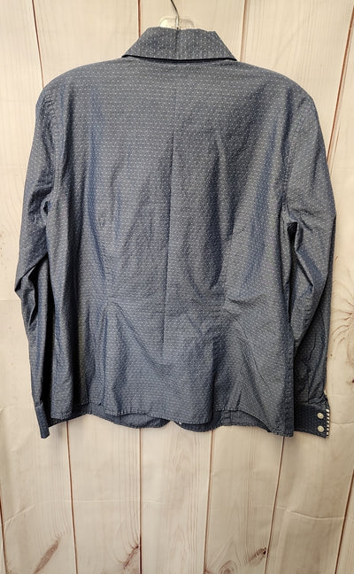 Van Heusen Women's Size L Blue Long Sleeve Top