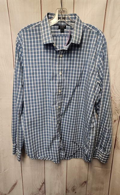 J Crew Men's Size XL Blue Shirt
