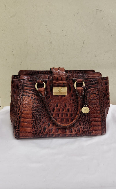 Brahmin Brown Leather Purse Bag