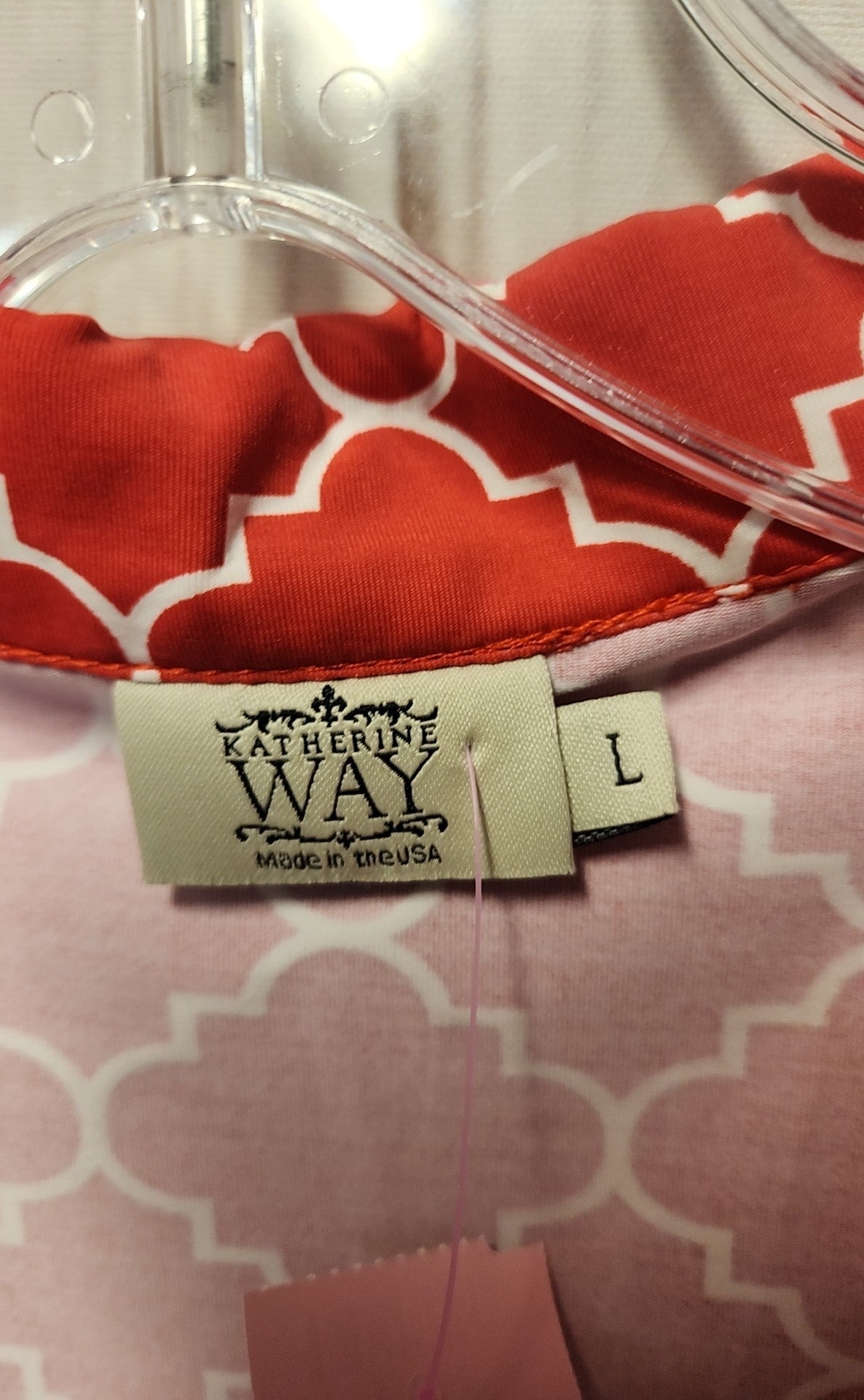 NWT Katherine Way Women's Size L Red Dress