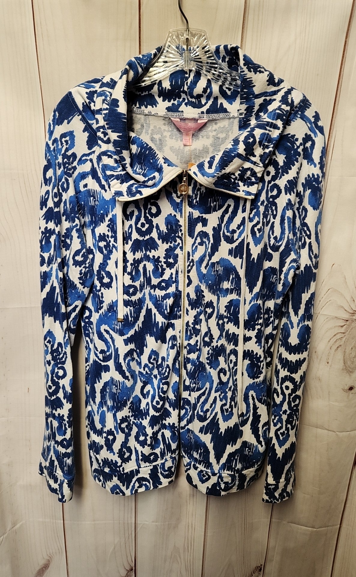 Lilly Pulitzer Women's Size M White & Blue Jacket